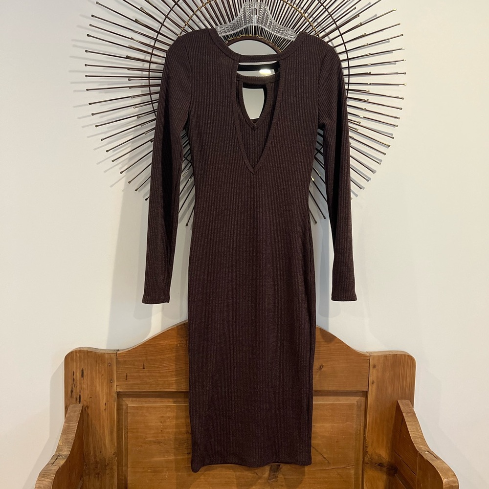 NWT Ribbed Sweater Dress - Picture 4 of 6
